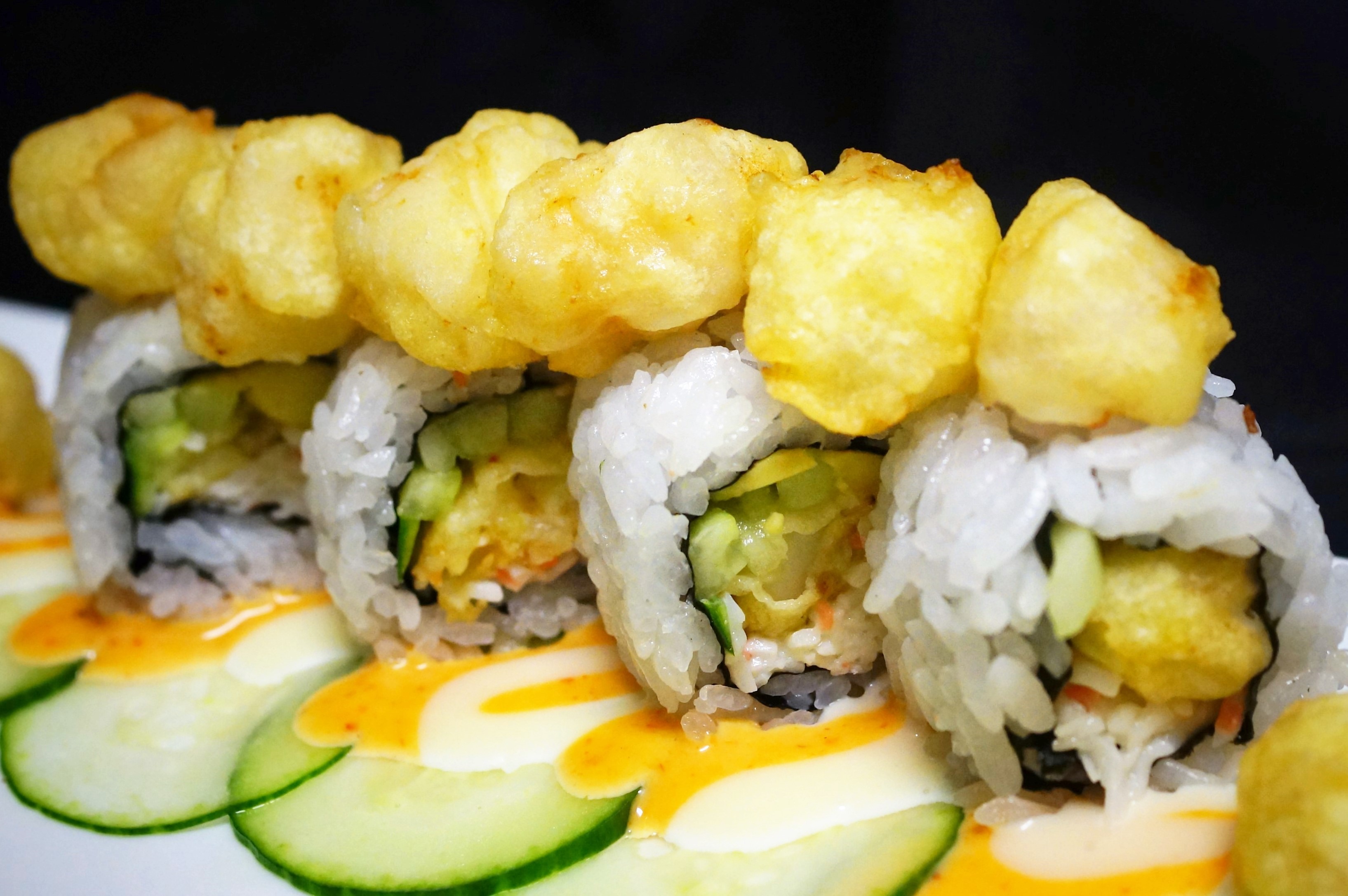 Order Scallop Tempura Roll food online from Sakura Sushi And Grill store, Albuquerque on bringmethat.com