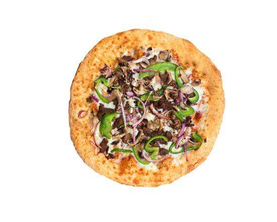 Order Large Philly Steak Pizza food online from Gryo Deli store, Nashville on bringmethat.com