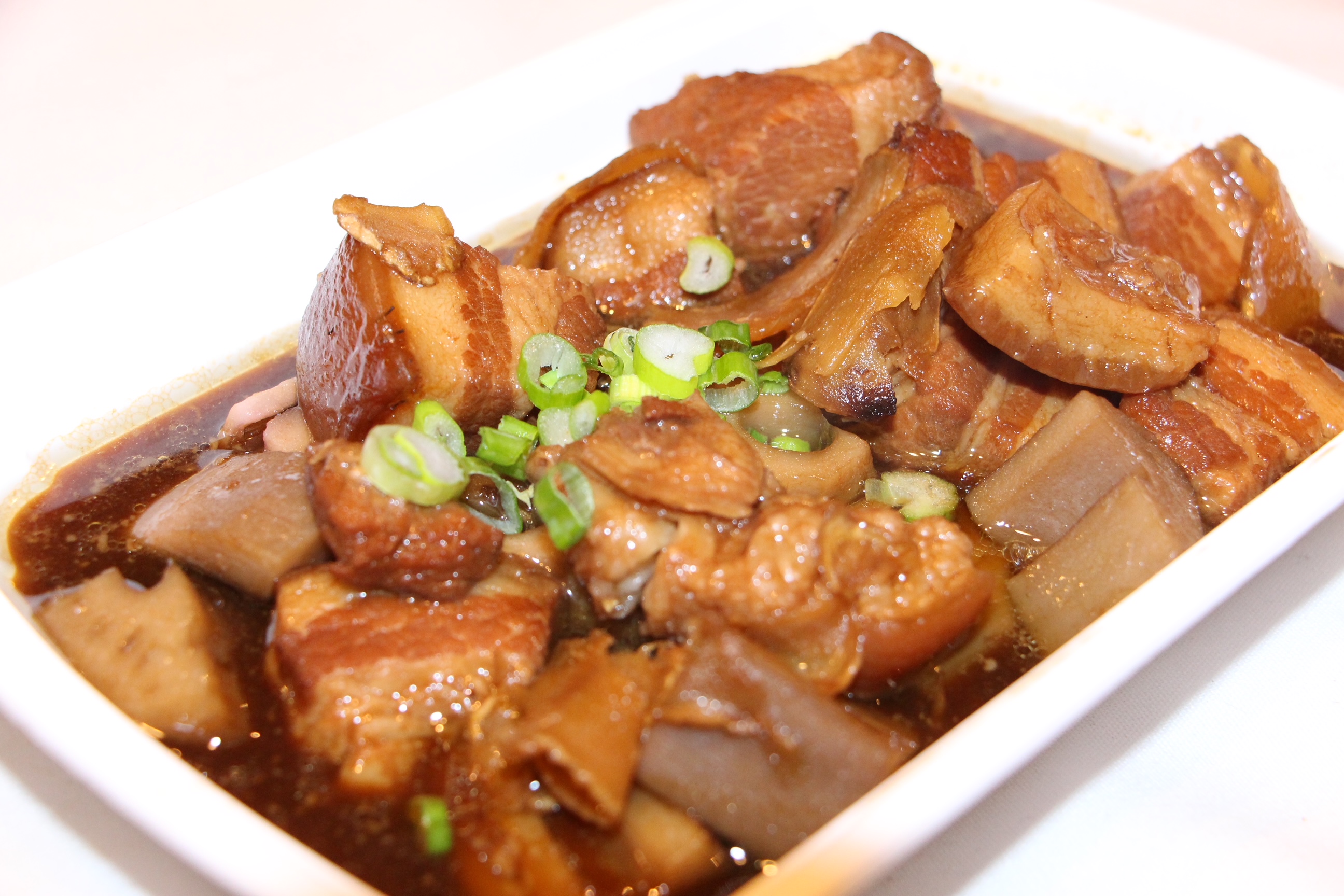 Order Ds20. Braised Pork Belly with Lotus Root food online from Nani Restaurant store, Madison on bringmethat.com