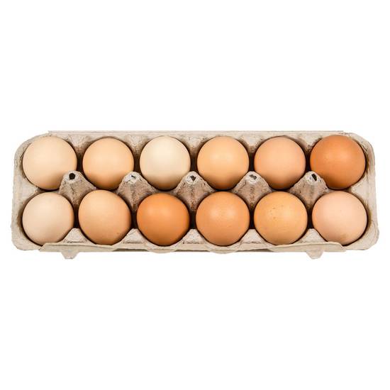 Order Organic Brown Eggs, 12ct food online from Everyday Needs by Gopuff store, Roseville on bringmethat.com