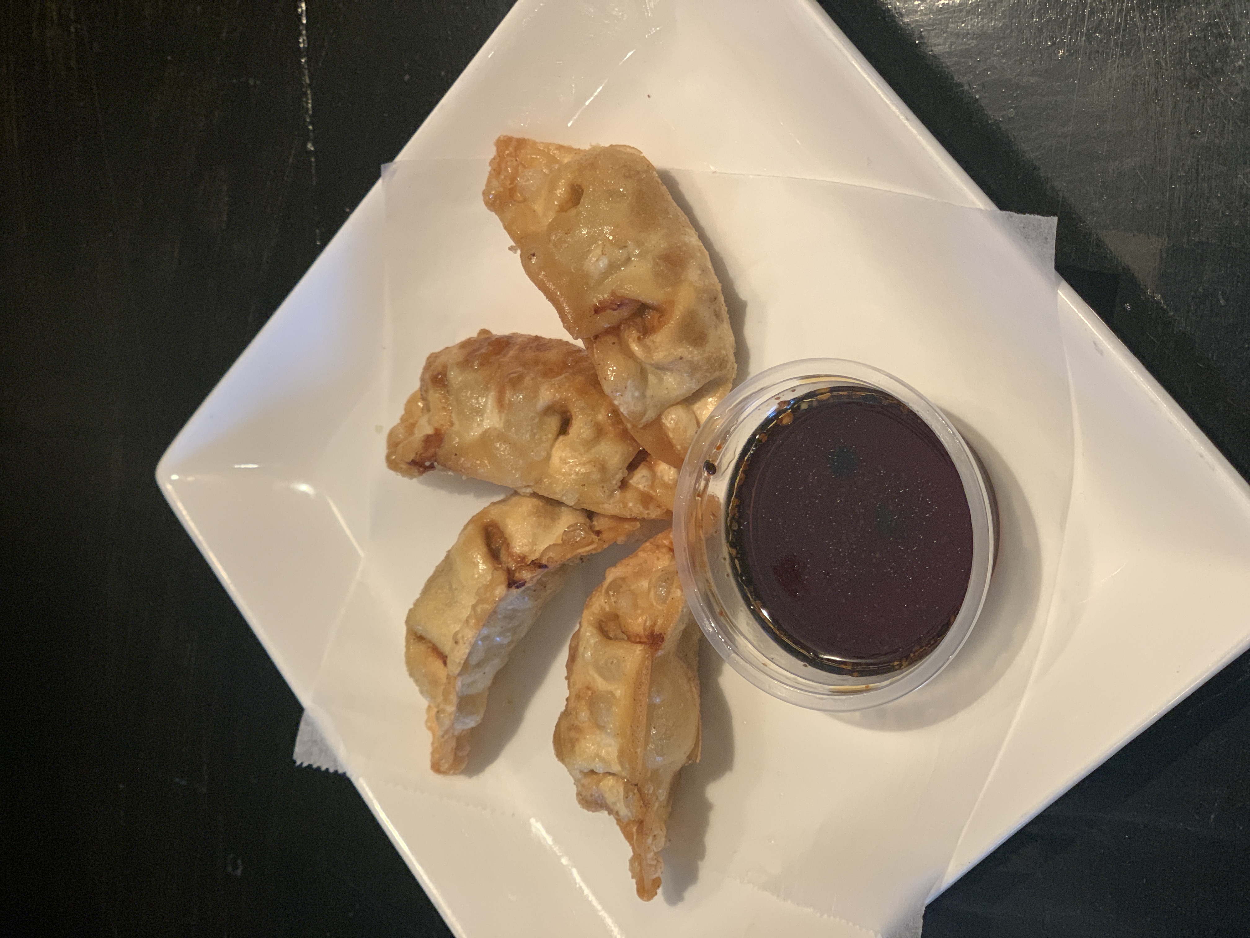 Order Gyoza (4 Pieces) food online from Oki Japanese Grill store, Plano on bringmethat.com