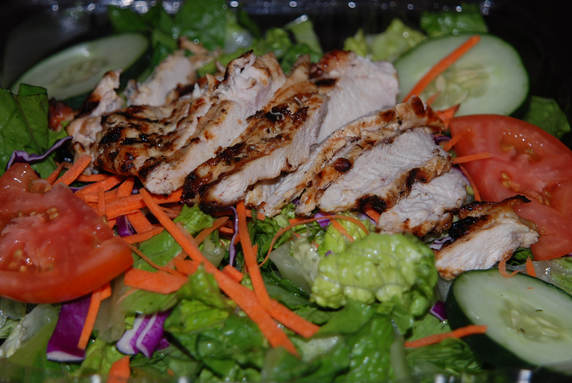Order Char-Broiled Chicken Salad food online from Nick Pizza & Beef store, Bellwood on bringmethat.com