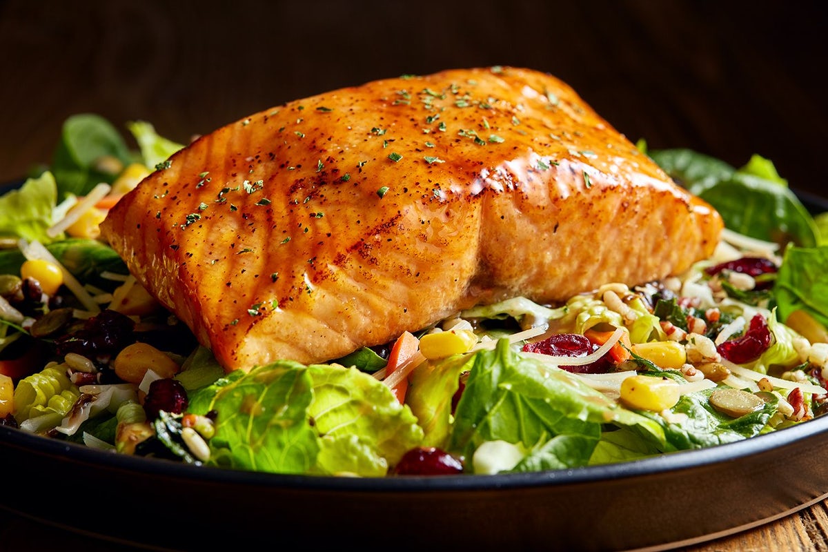 Order Honey-Glazed Salmon Bowl food online from Ruby Tuesday store, Indianapolis on bringmethat.com