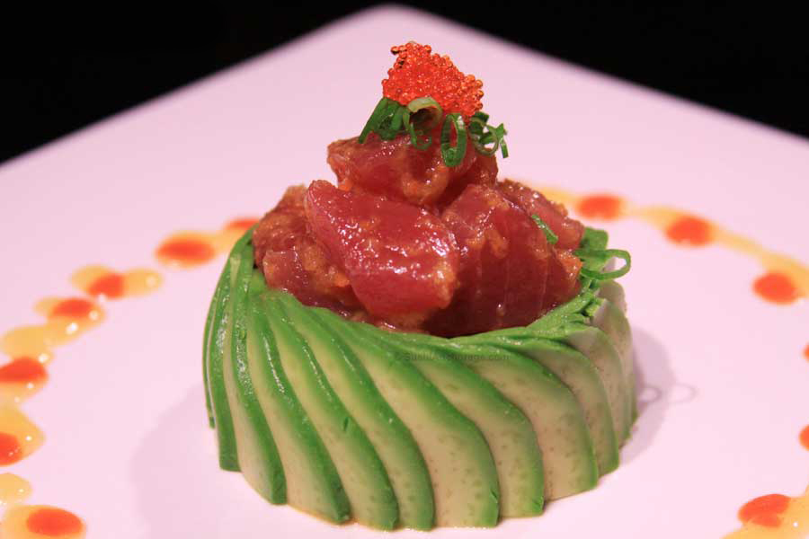 Order Spicy Tuna Avocado Salad food online from Izumi Japanese Restaurant store, Youngstown on bringmethat.com