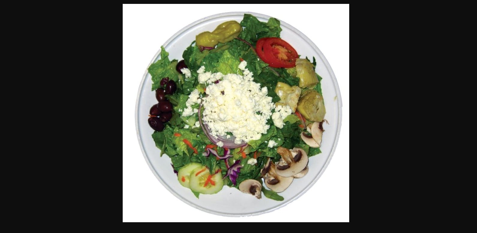Order Greek Salad - Salad food online from Pizza Heaven Bistro store, Phoenix on bringmethat.com