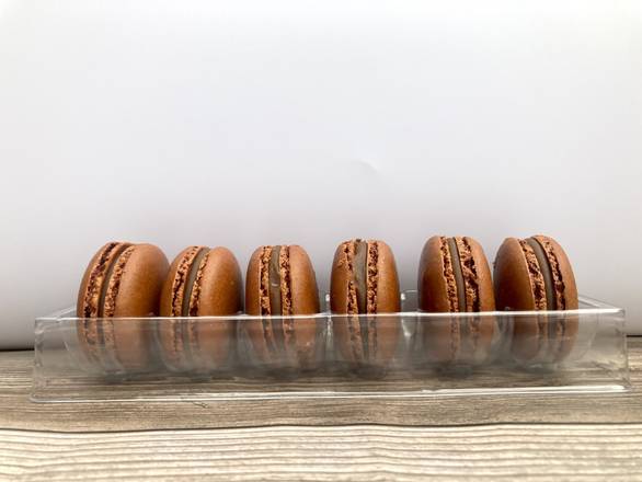 Order Box of 6 Salted Caramel's Macarons food online from Dolce Brooklyn store, Philadelphia on bringmethat.com