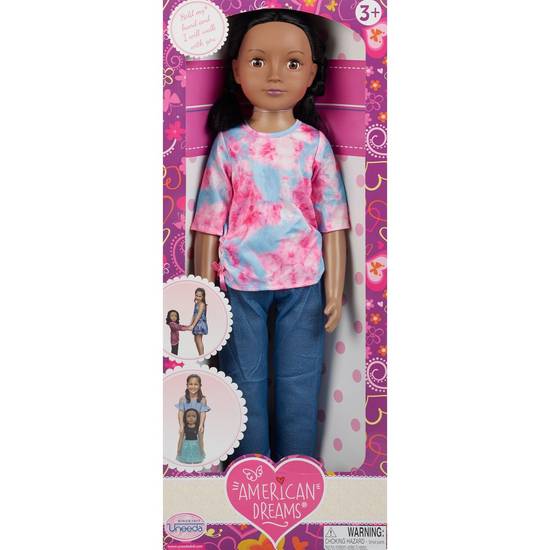 Order Uneeda American Dreams Walk With Me Doll, 28 in, Dark Skin Tone food online from CVS store, REVERE on bringmethat.com