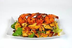 Order Grilled Chicken and 4 Piece Shrimp  Salad food online from Campestre Chicken store, Lincoln Park on bringmethat.com