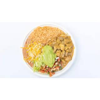 Order Chile Verde Plate food online from Aliberto Jr Fresh Mexican Food store, Riverside on bringmethat.com