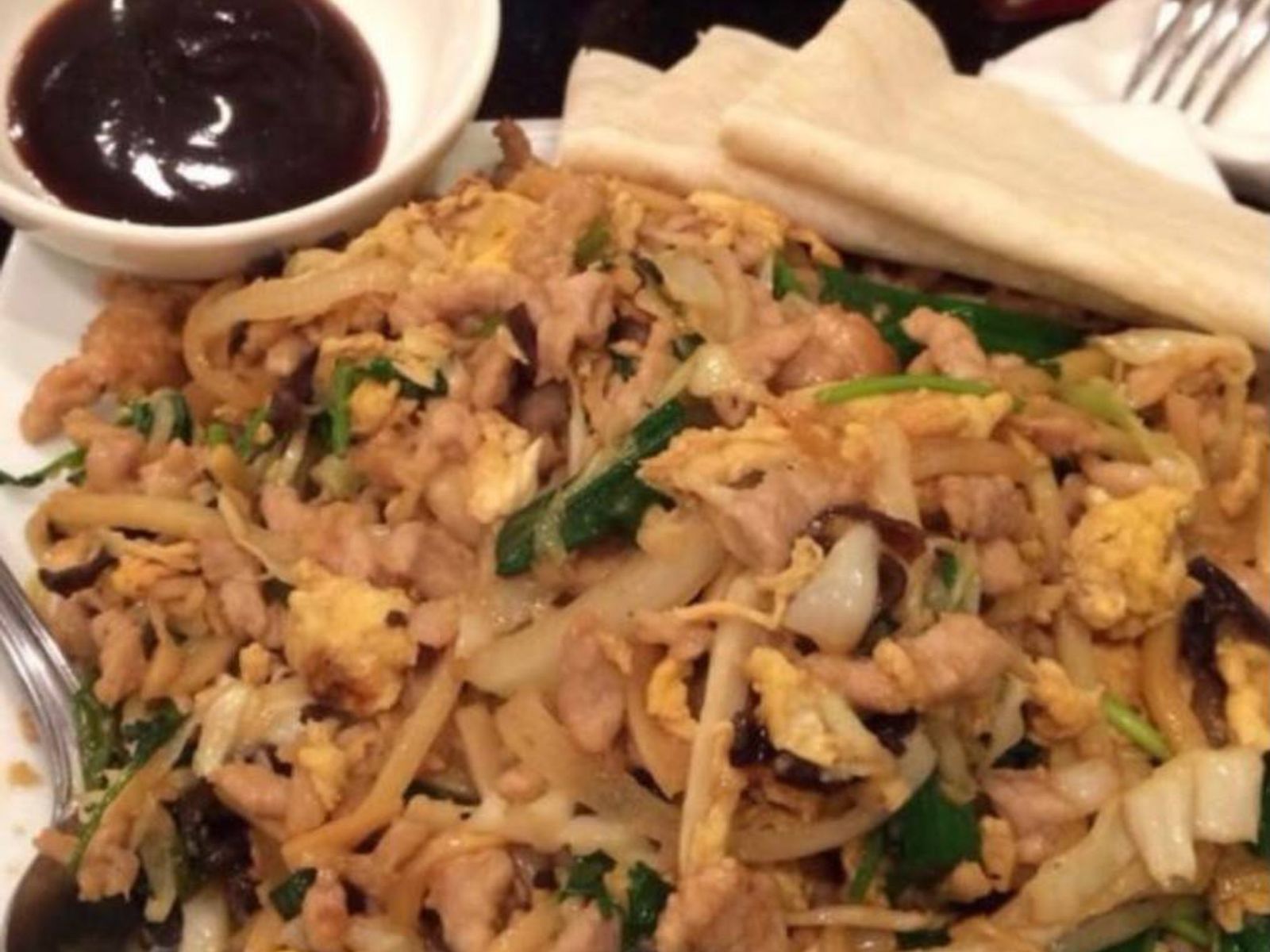 Order Moo Shu Pork food online from Rice Bowl Cafe store, Austin on bringmethat.com
