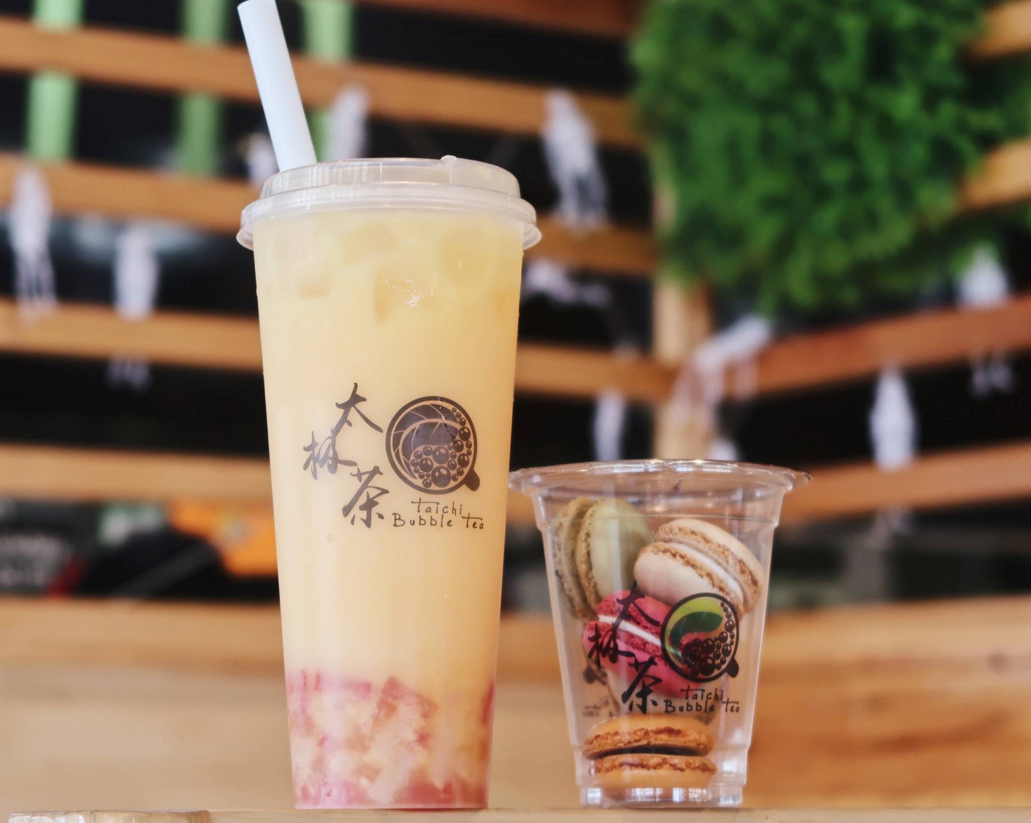 Order Peach Rose Milk Tea ( Large Only )  food online from Tai Chi Bubble Tea store, Athens (Clarke County) on bringmethat.com