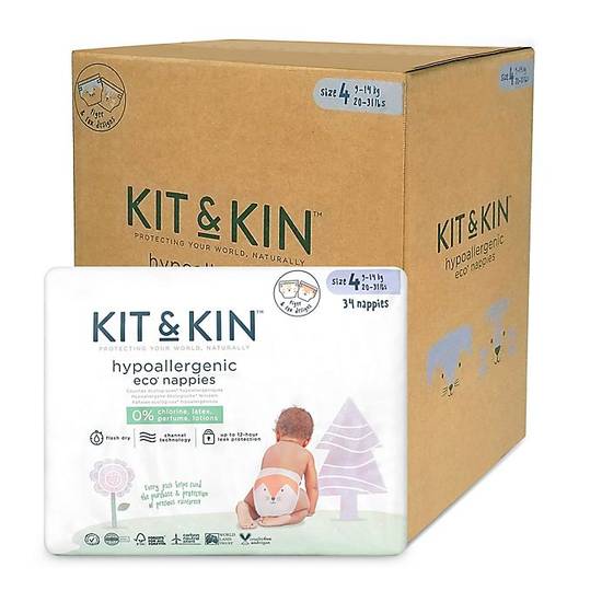 Order Kit & Kin™ Hypoallergenic Size 4 136-Count Disposable Diapers food online from Buybuy Baby store, West Hartford on bringmethat.com