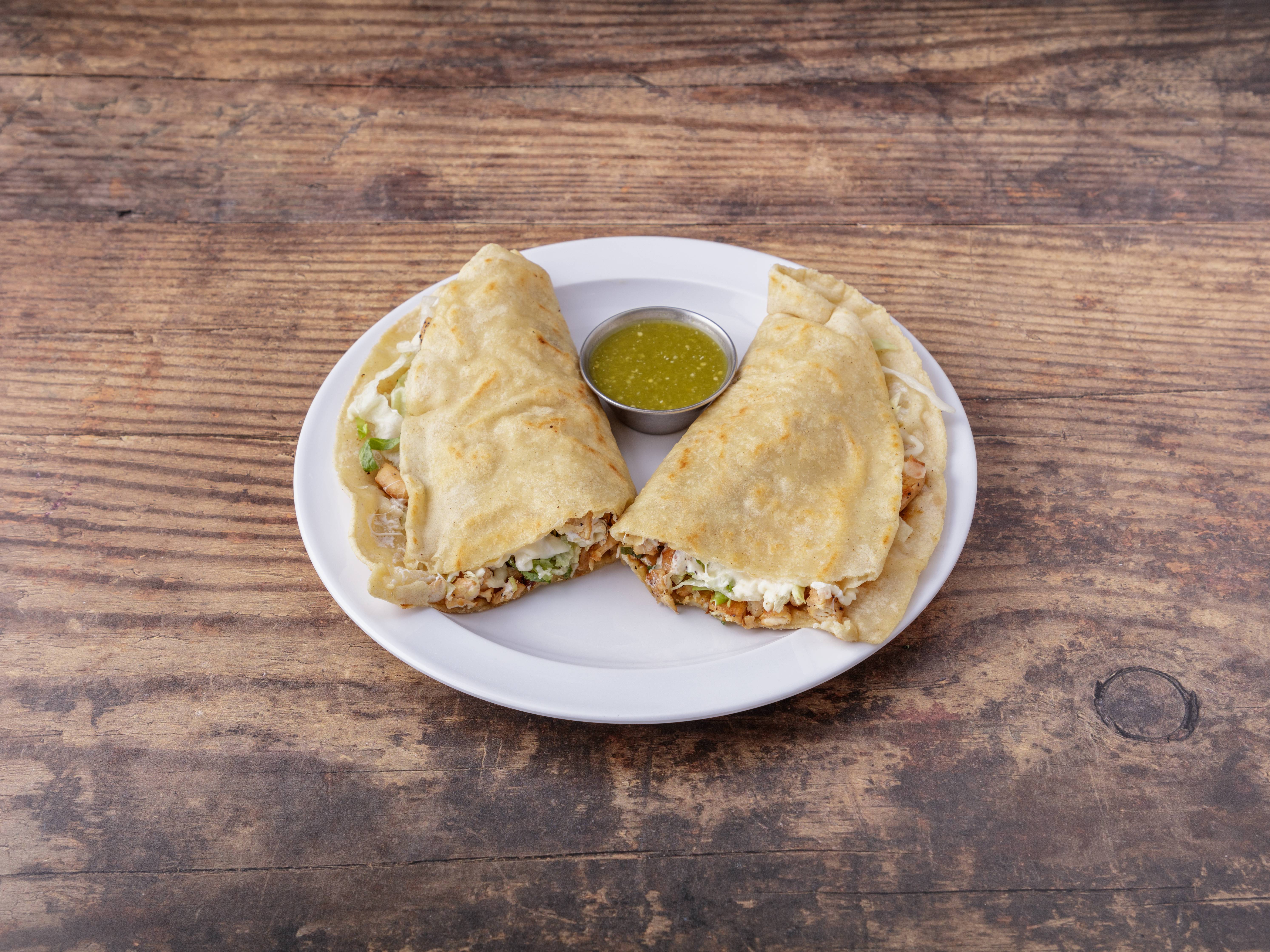 Order Grilled Chicken Quesadilla food online from Guajillo store, New York on bringmethat.com