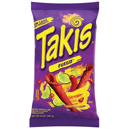 Order Takis Fuego Rolled Tortilla Chips Hot Chili Pepper & Lime - 9.9 Oz food online from Walgreens store, Glendale on bringmethat.com