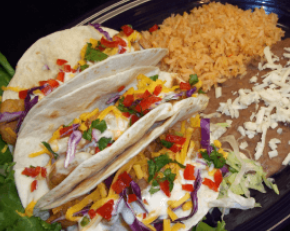 Order Shrimp Tacos food online from Chico Mexican Restaurant store, Greenville on bringmethat.com