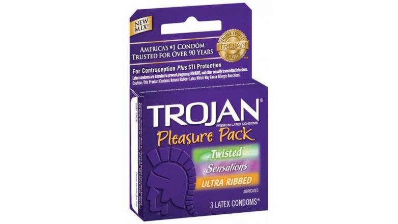 Order Trojan Pleasure Pack Condom -3 Ct food online from Red Roof Market store, Lafollette on bringmethat.com