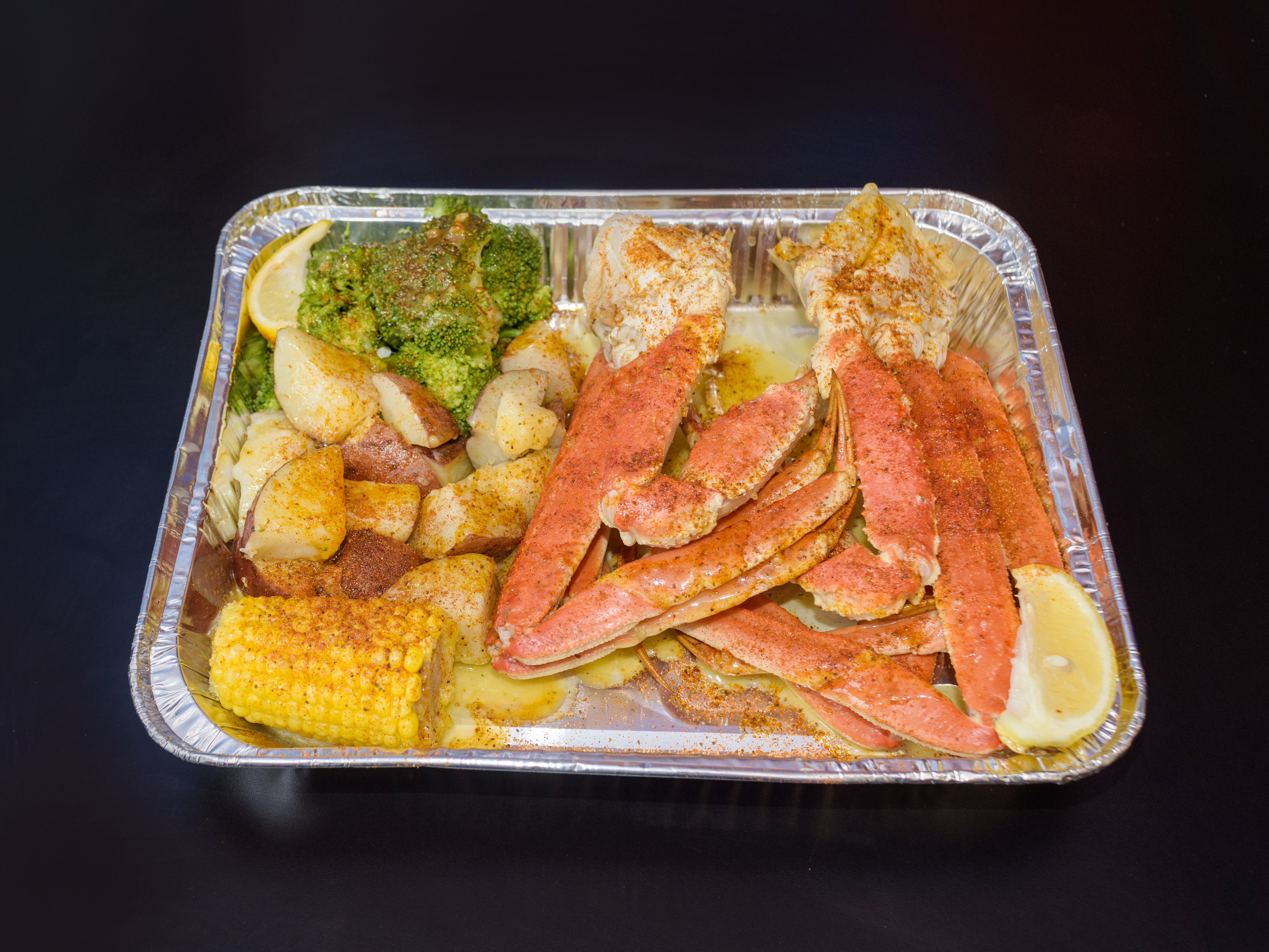 Order 5. One Piece Lobster Tail and 12 Piece 1/2 lb. Shrimp food online from Seafood Junction store, Evergreen Park on bringmethat.com