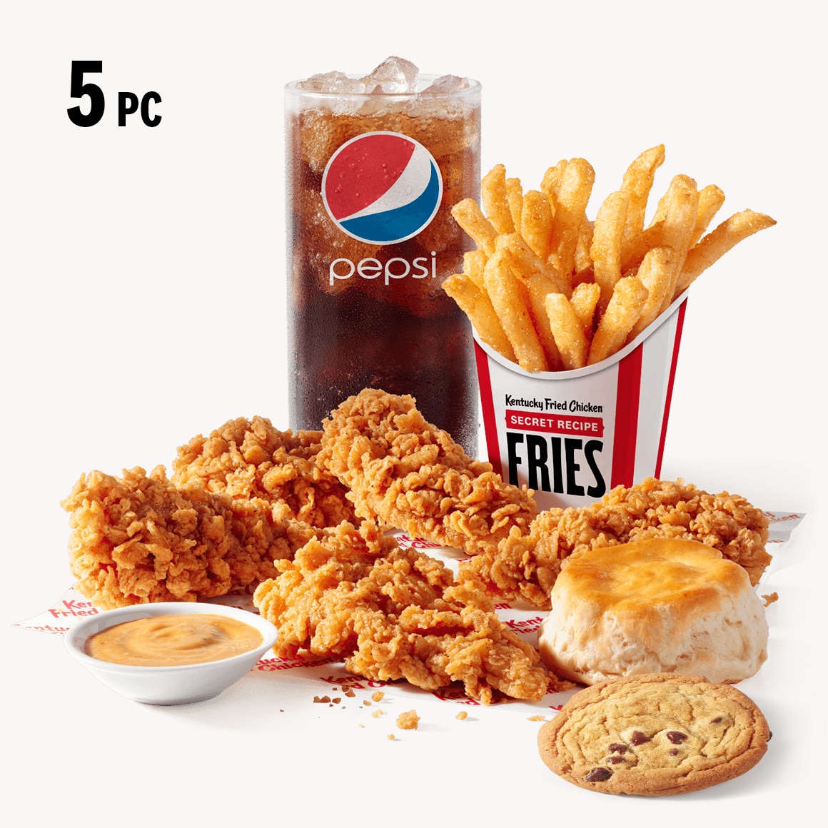 Order 5 pc. Tenders Combo food online from Kfc store, Las Cruces on bringmethat.com