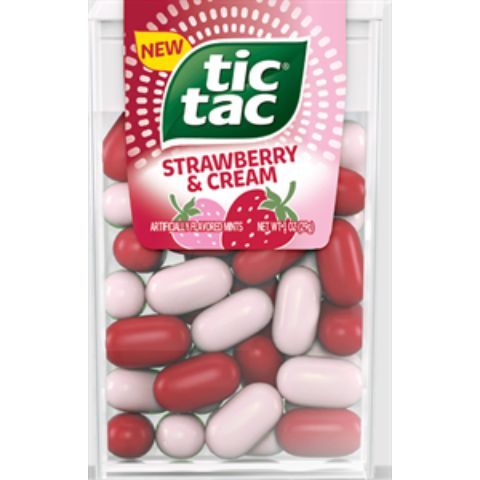 Order Tic Tac Strawberries & Cream 1oz food online from 7-Eleven store, Round Lake Beach on bringmethat.com