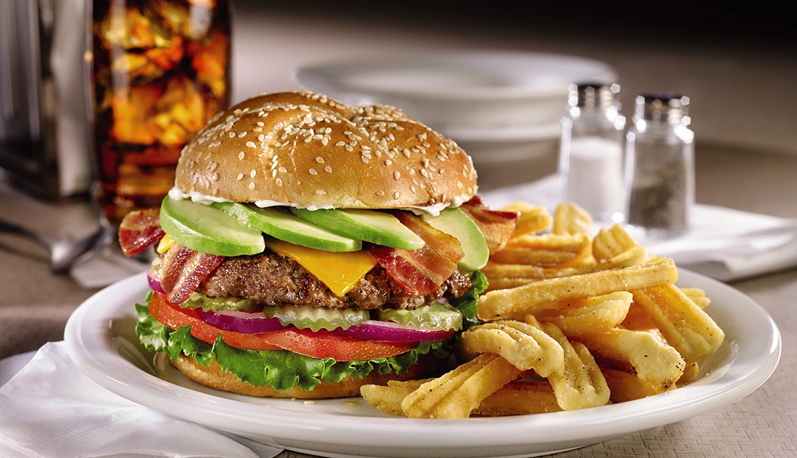 Order Cheeseburger Deluxe with Avocado food online from Smith finest deli store, Brooklyn on bringmethat.com