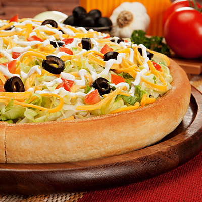 Order Super Taco Specialty Pie food online from Godfathers Pizza store, Springfield on bringmethat.com