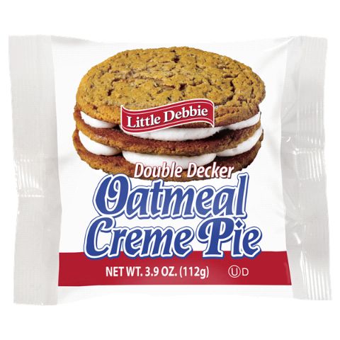 Order Little Debbie Double Decker Oatmeal Creme Pie 3.9oz food online from Speedway store, Centerville on bringmethat.com