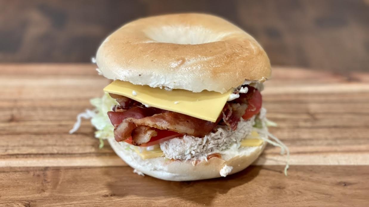 Order G19. Tuna Club Sandwich food online from Empire Bagels store, Brewster on bringmethat.com