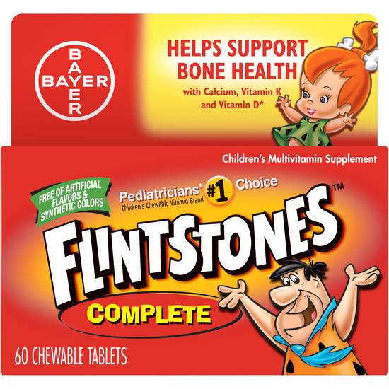Order Flintstones Children's Complete Multivitamin Tasti Smooth (60 ct) food online from Rite Aid store, Palm Desert on bringmethat.com