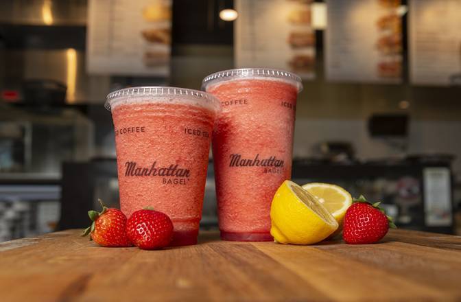 Order Frozen Strawberry Lemonade food online from Manhattan Bagel store, Wall on bringmethat.com