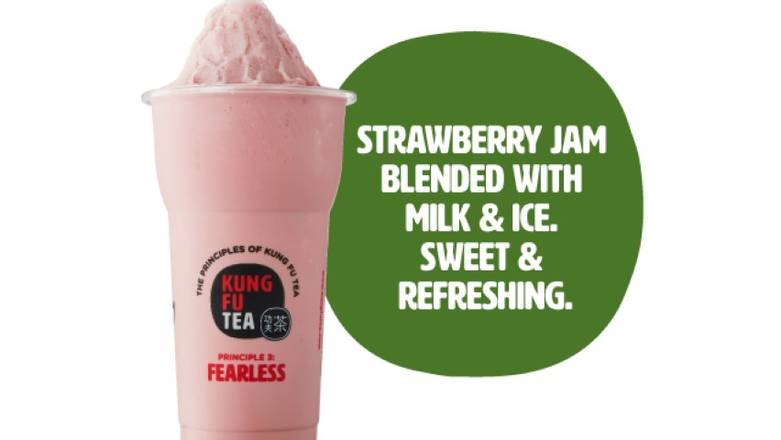 Order Strawberry Milk Slush food online from Kung Fu Tea store, Media on bringmethat.com