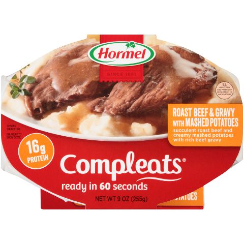 Order Hormel Compleats Roast Beef & Gravy 10oz food online from 7-Eleven store, Chagrin Falls on bringmethat.com