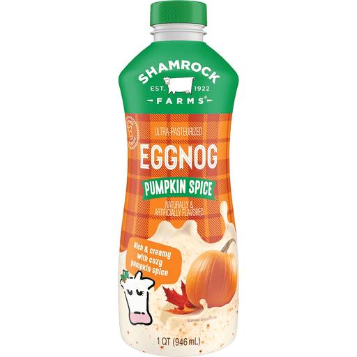 Order Shamrock Eggnog Pumpkin Spice (32 OZ) 137917 food online from BevMo! store, Milpitas on bringmethat.com