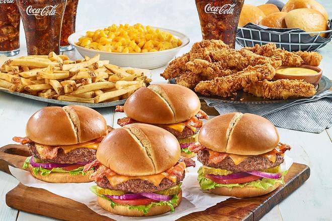 Order Bacon Cheeseburgers* & Chicken Tenders Family-Style Meal food online from Ocharley store, Florence on bringmethat.com