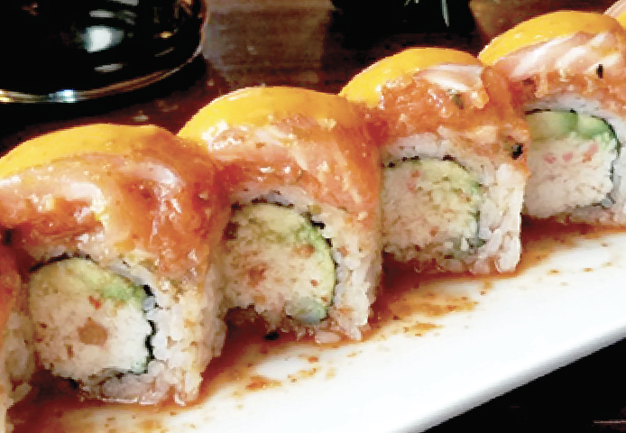 Order Giant Salmon Roll food online from Asahi Sushi store, Granada Hills on bringmethat.com