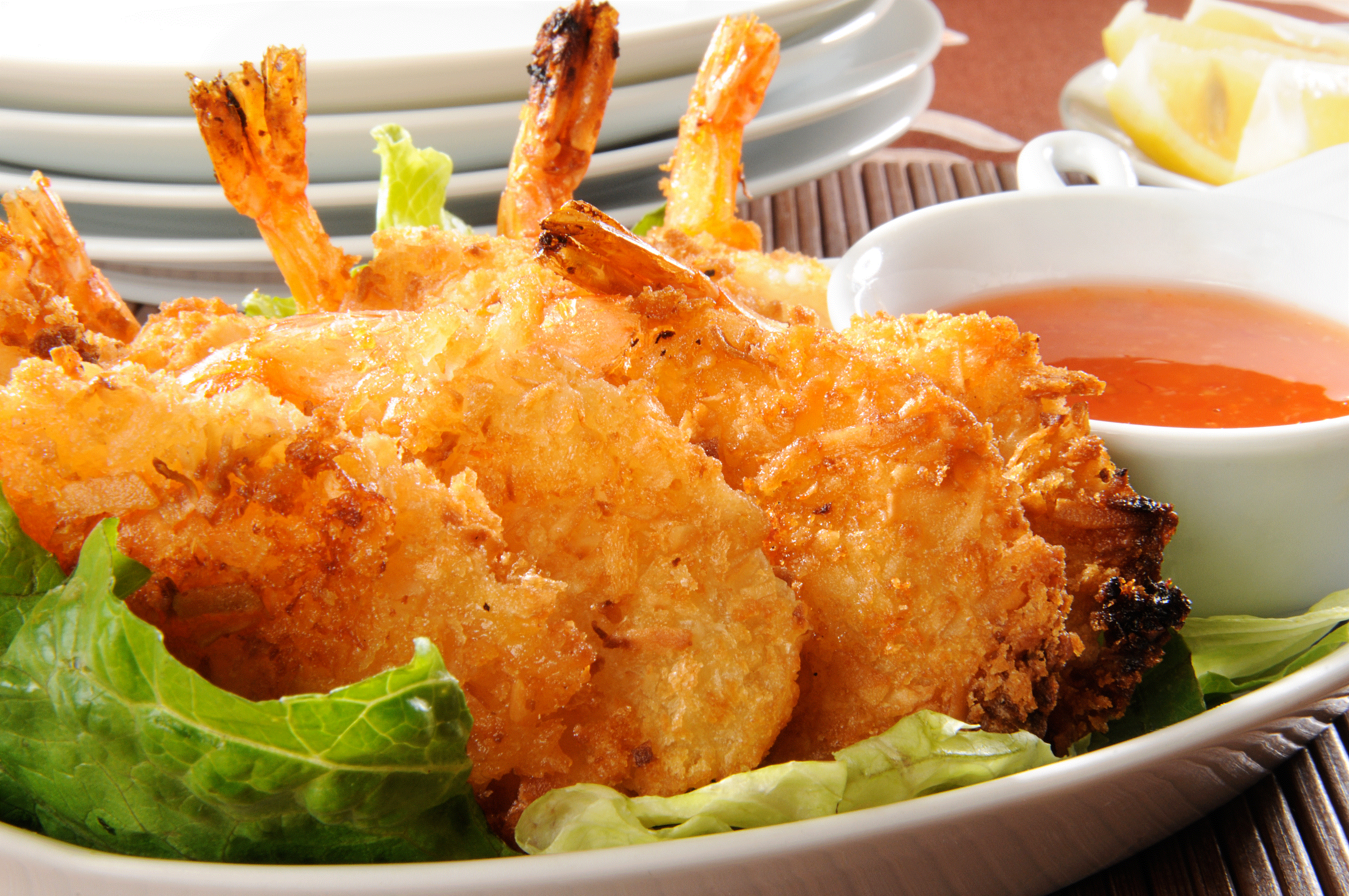 Order Fried Shrimp (6pcs) food online from Kaju Tofu Restaurant store, Garden Grove on bringmethat.com
