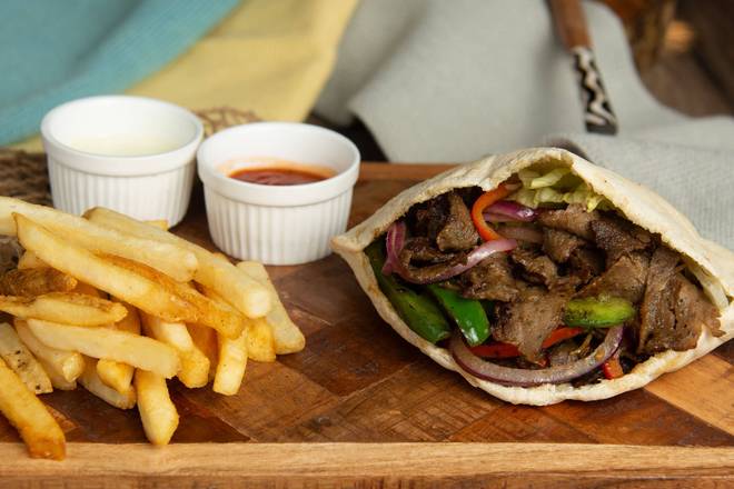 Order Lamb And Beef Gyro food online from Spice Village store, McNair on bringmethat.com