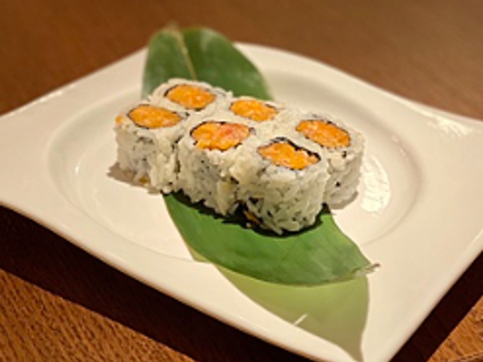 Order Spicy Salmon Roll food online from Crazy Stone store, Marlborough on bringmethat.com