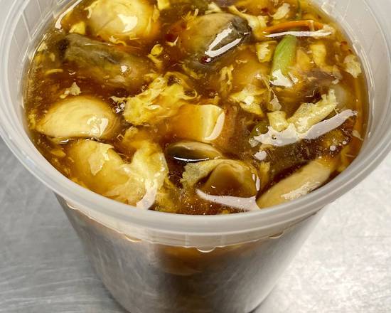 Order Hot & Sour Soup food online from Mr Sze Chinese Restaurant store, Bloomingdale on bringmethat.com