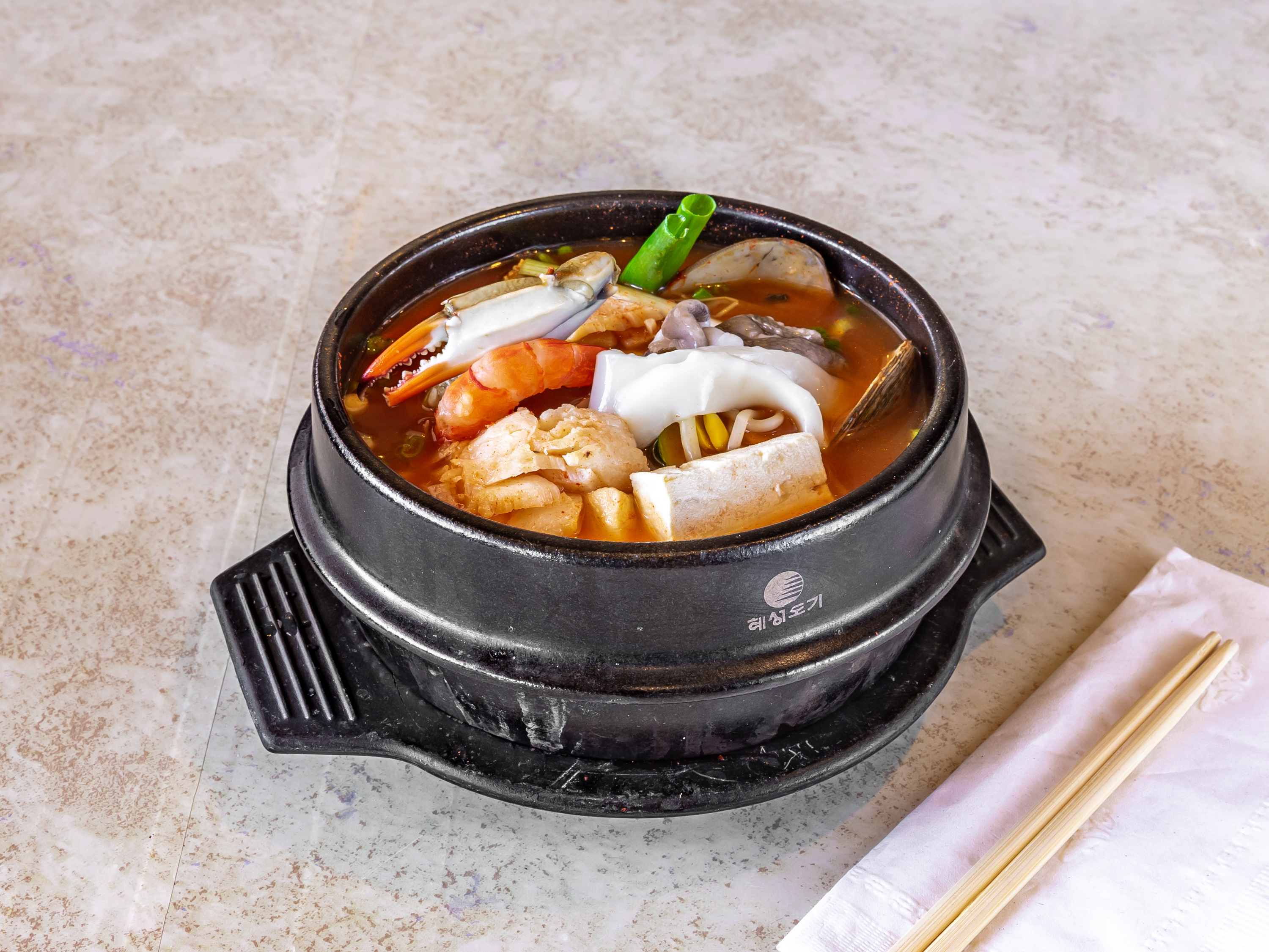 Order Seafood Stew 해물탕 food online from Go Ba Woo store, Tappan on bringmethat.com