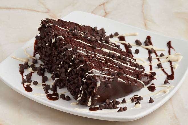 Order Double Chocolate Triple-Layer Cake food online from Silver Diner store, Rockville on bringmethat.com