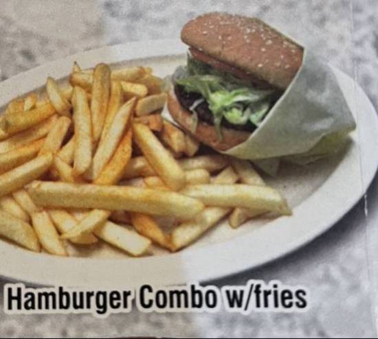 Order Hamburger Combo food online from Harry's Cafe- Katella Ave store, Stanton on bringmethat.com