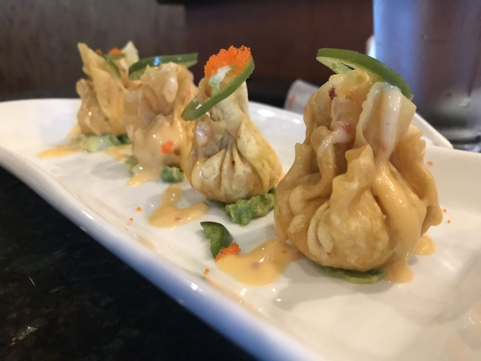 Order OL Spicy Lobster Dumpling ** food online from Xian Sushi And Noodle store, Round Rock on bringmethat.com