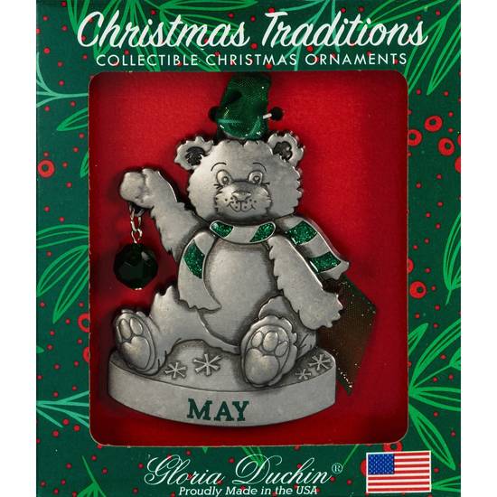 Order Gloria Duchin Christmas Traditions Ornament, Birthstone Teddy Bear, May food online from CVS store, Summerville on bringmethat.com