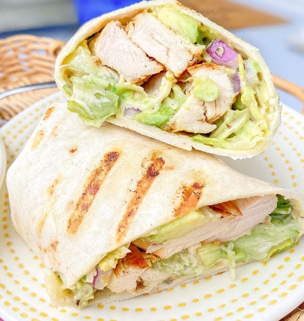 Order Grilled Chicken Caesar Wrap - Wrap food online from Lunetta pizza store, New York on bringmethat.com