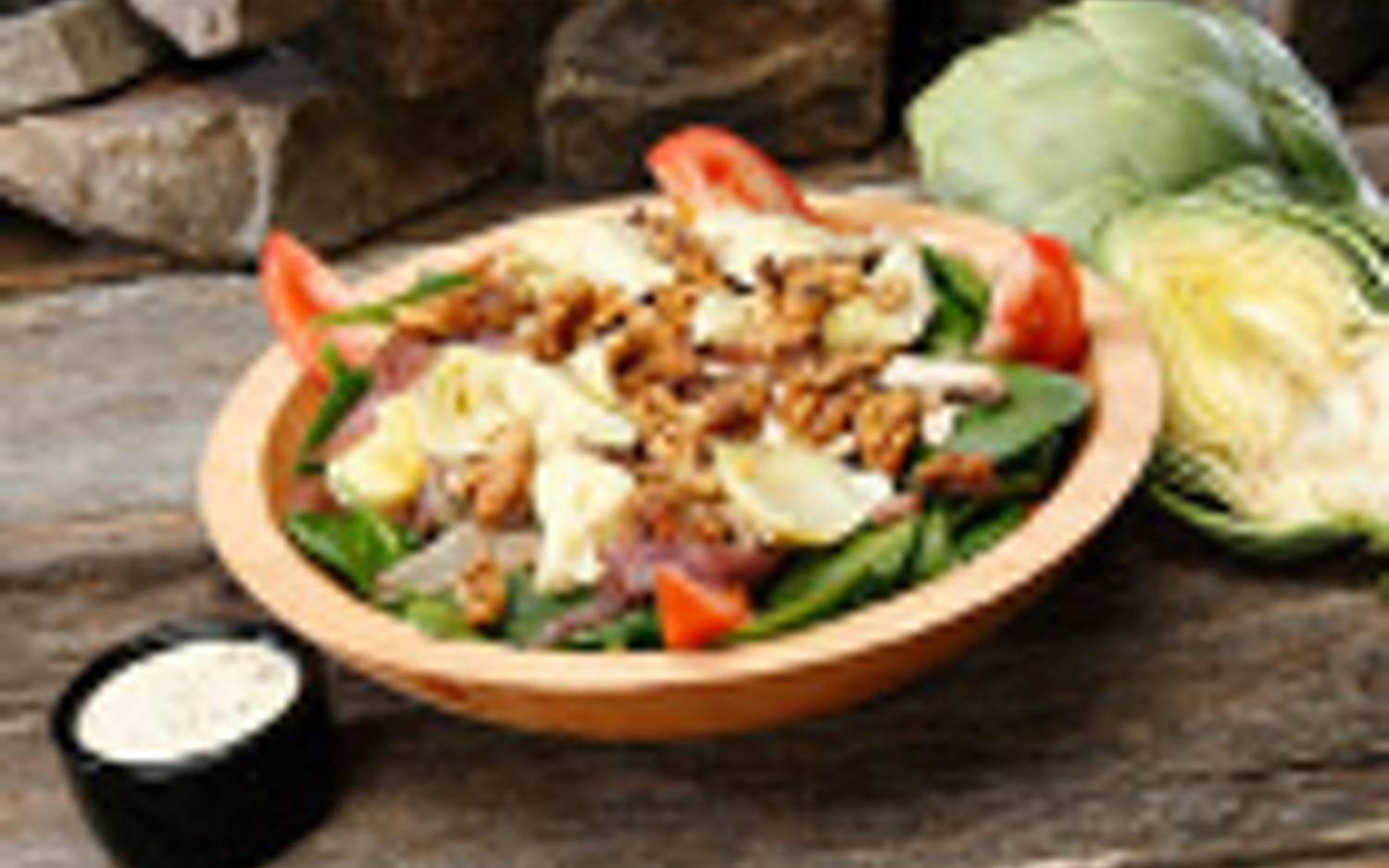 Order  Spinach Entree Salad  food online from Extreme Pizza store, Alamo on bringmethat.com