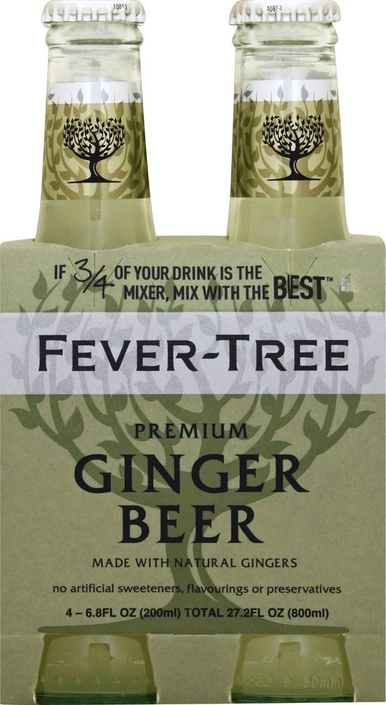 Order Fever-Tree · Premium Ginger Beer (4 x 6.8 fl oz) food online from Mesa Liquor store, Mesa on bringmethat.com