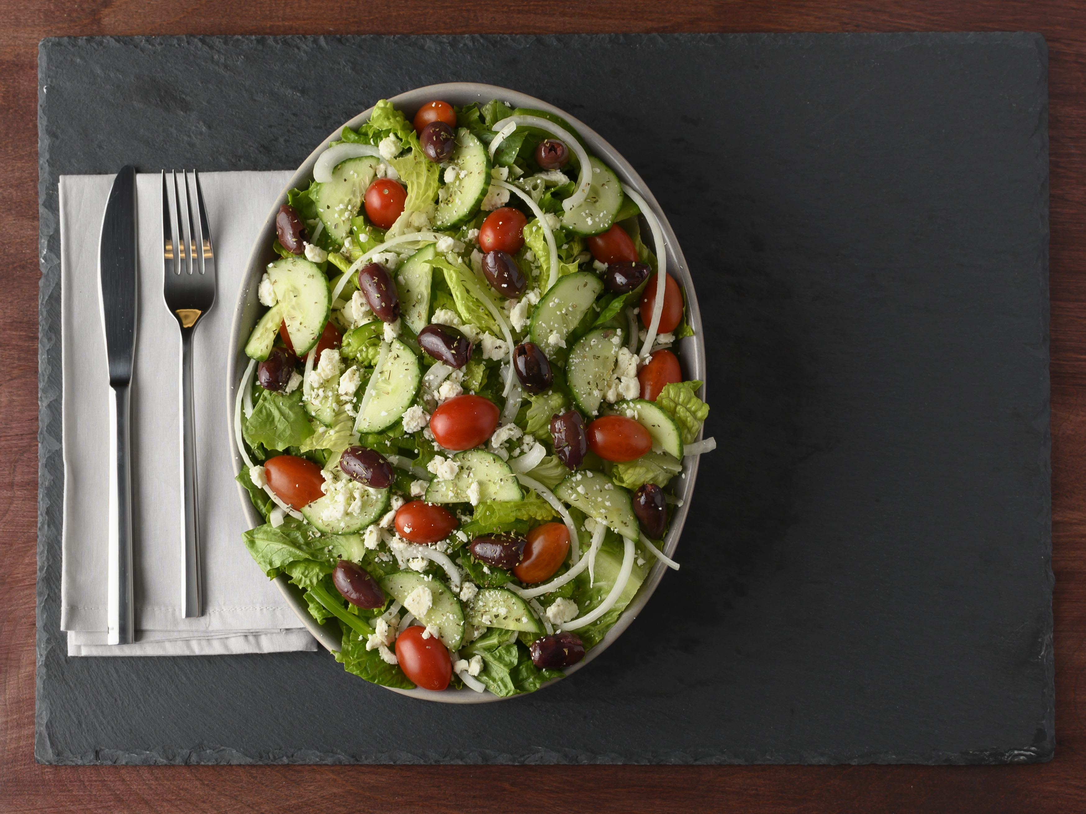 Order Greek Salad food online from Sarpino's Pizzeria store, Northbrook on bringmethat.com
