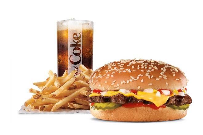 Order Big Cheeseburger Combo food online from Hardee 2621 store, Hopewell on bringmethat.com