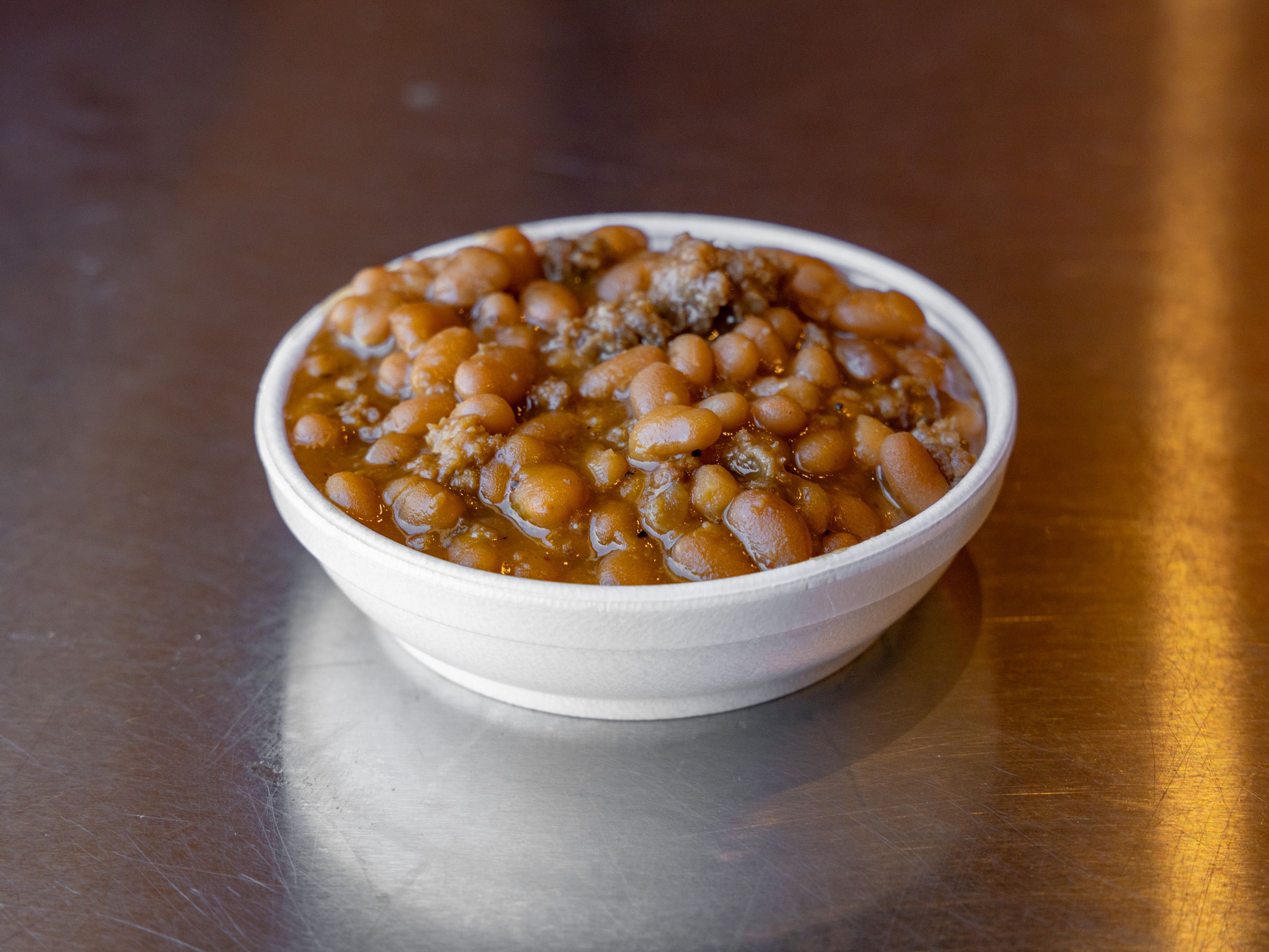 Order 8oz Baked Beans food online from The Smoke N Pig Bbq store, Lansing on bringmethat.com