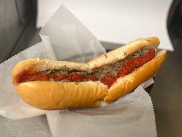 Order Large Cheese Steak food online from Slugger's Pizzeria store, Lancaster on bringmethat.com
